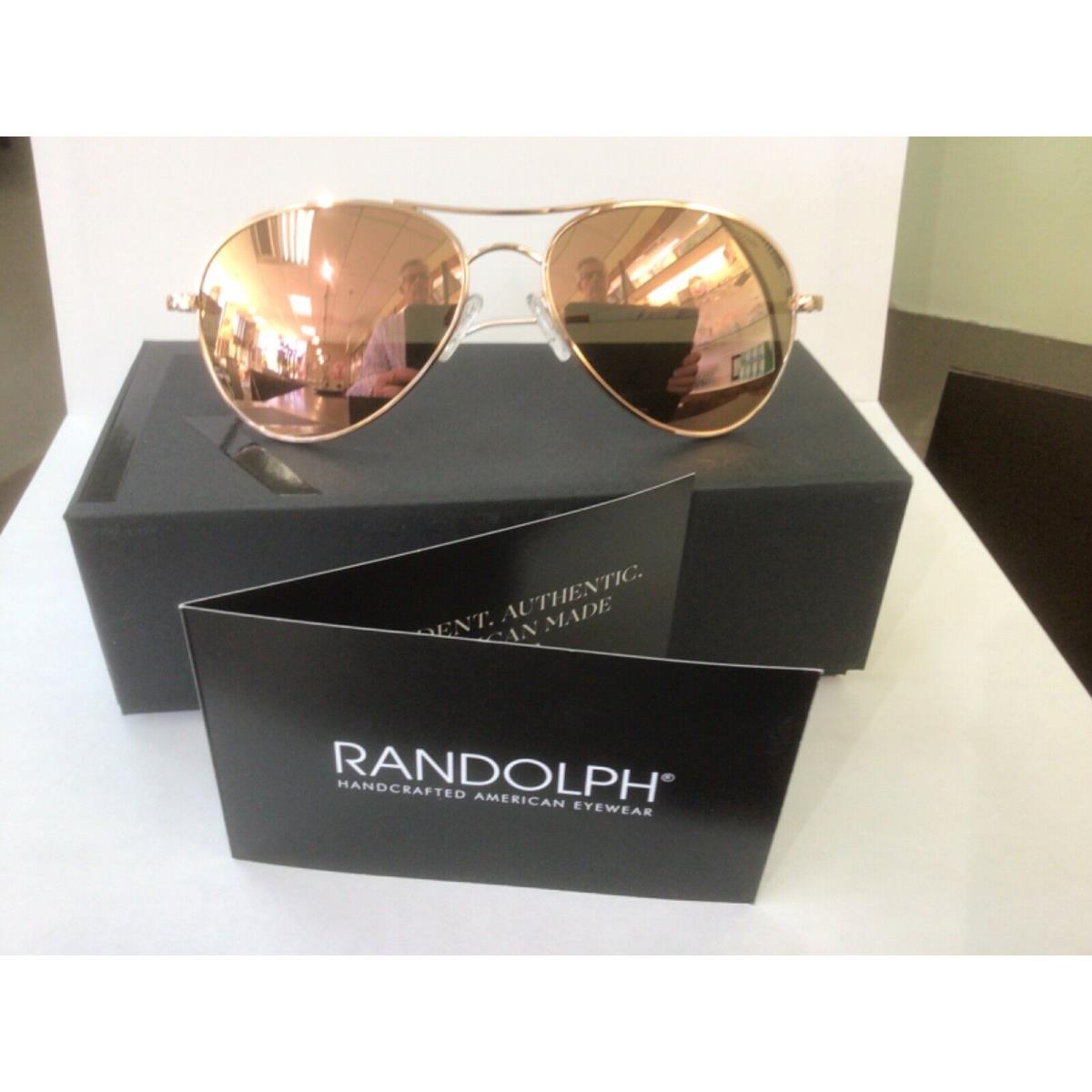 Randolph Engineering Amelia 22K Rose Gold w/ Rose Gold Mirror Lenses 57mm AA002