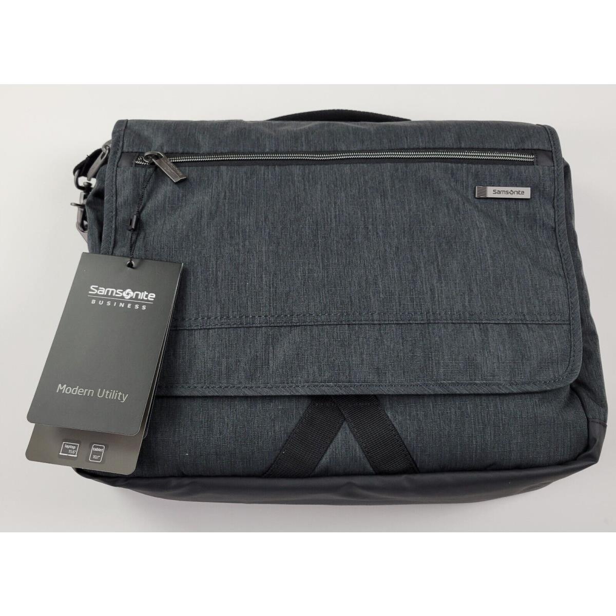 Samsonite Modern Utility Messenger Bag Charcoal Gray Heather Laptop Tablet