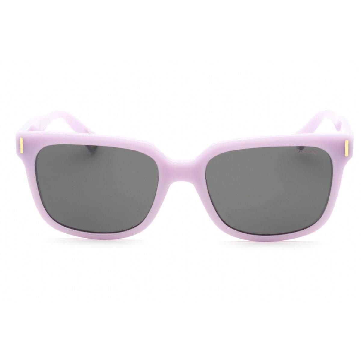 Polaroid Core Women`s Sunglasses Lilac Square Plastic Frame Pld 6191/S 0789 M9