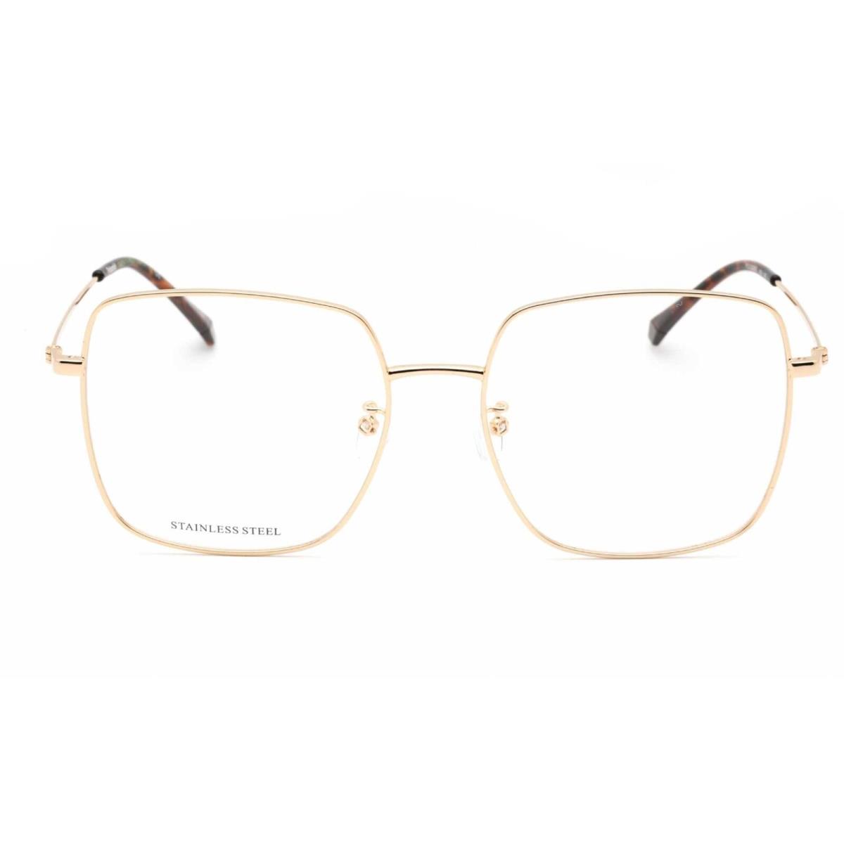 Polaroid Core Women`s Eyeglasses Gold Havana Butterfly Frame Pld D428/G 006J 00