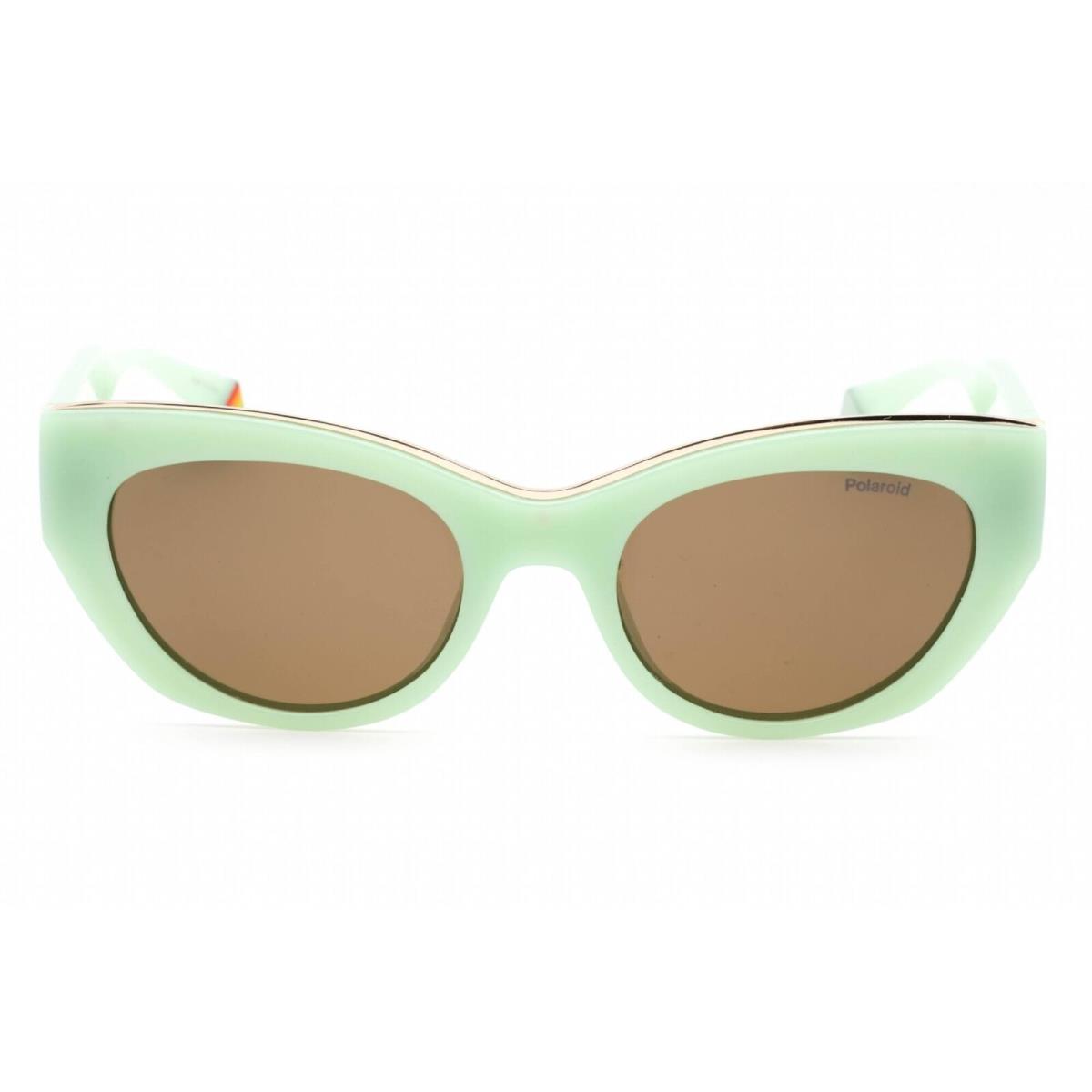 Polaroid Core Women`s Sunglasses Green Cat Eye Frame Pld 6199/S/X 01ED SP