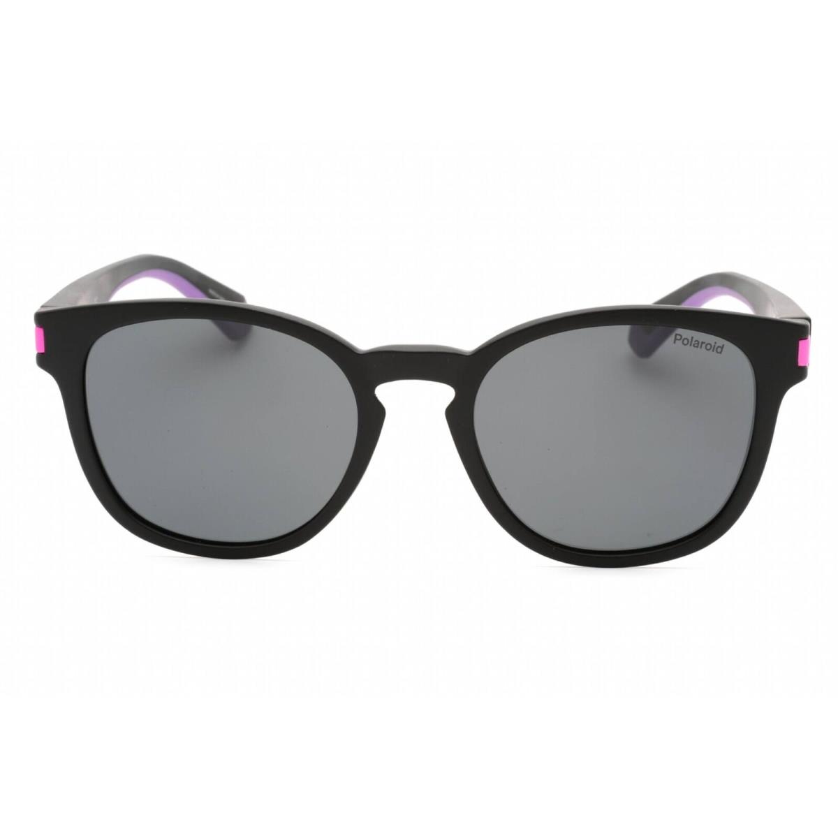 Polaroid Core Unisex Sunglasses Matte Black Pink Frame Pld 2129/S 0N6T M9