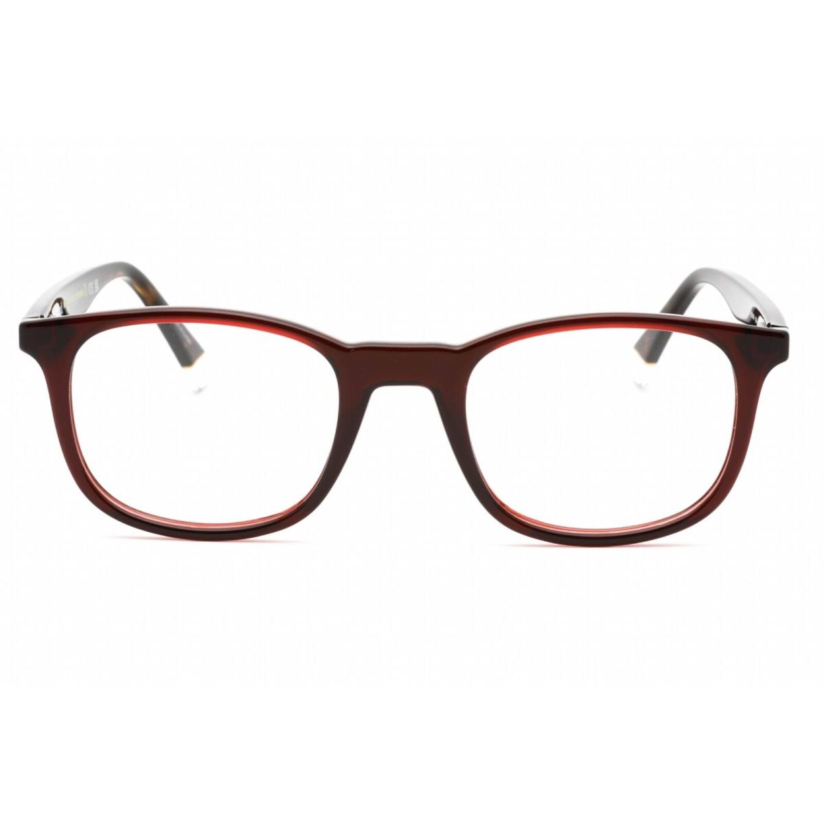 Polaroid Core Men`s Eyeglasses Red Plastic Rectangular Frame Pld D424 0C9A 00