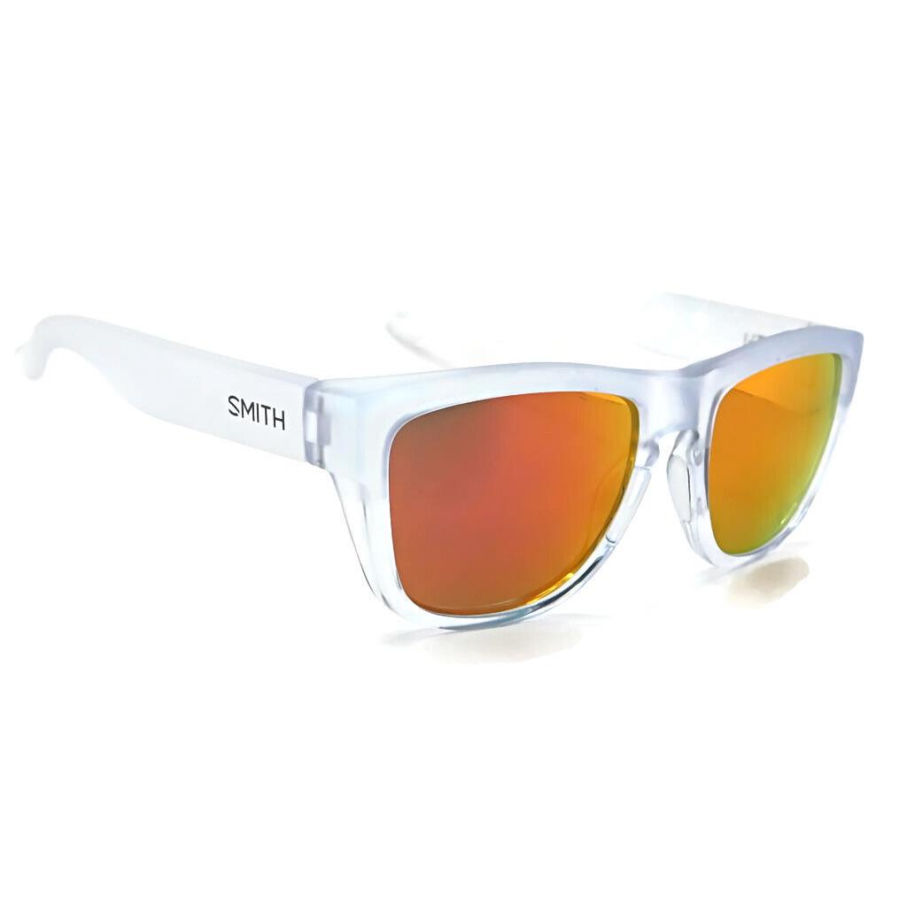 Smith Clark Sunglasses Ffa-ao - Shiny Matte Crystal / Red Mirror Lens