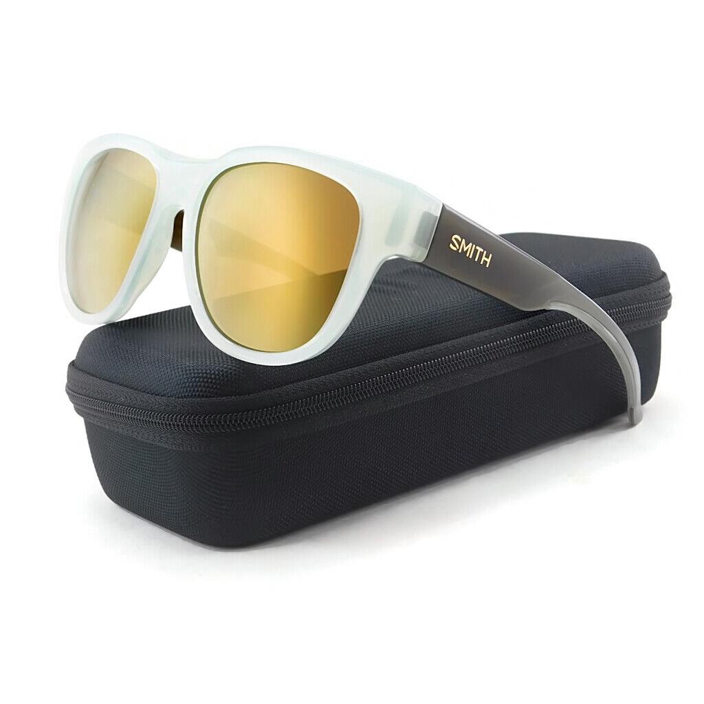 Smith Rounder Polarized Sunglasses Ice Smoke / Chromapop Polar Bronze Lens