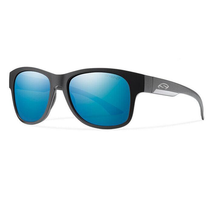 Smith Wayward Matte Black Chromapop Polarized Blue Mirror