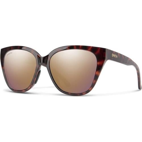 Smith Era Sunglasses in Tortoise/chromapop Polarized Rose Gold Mirror