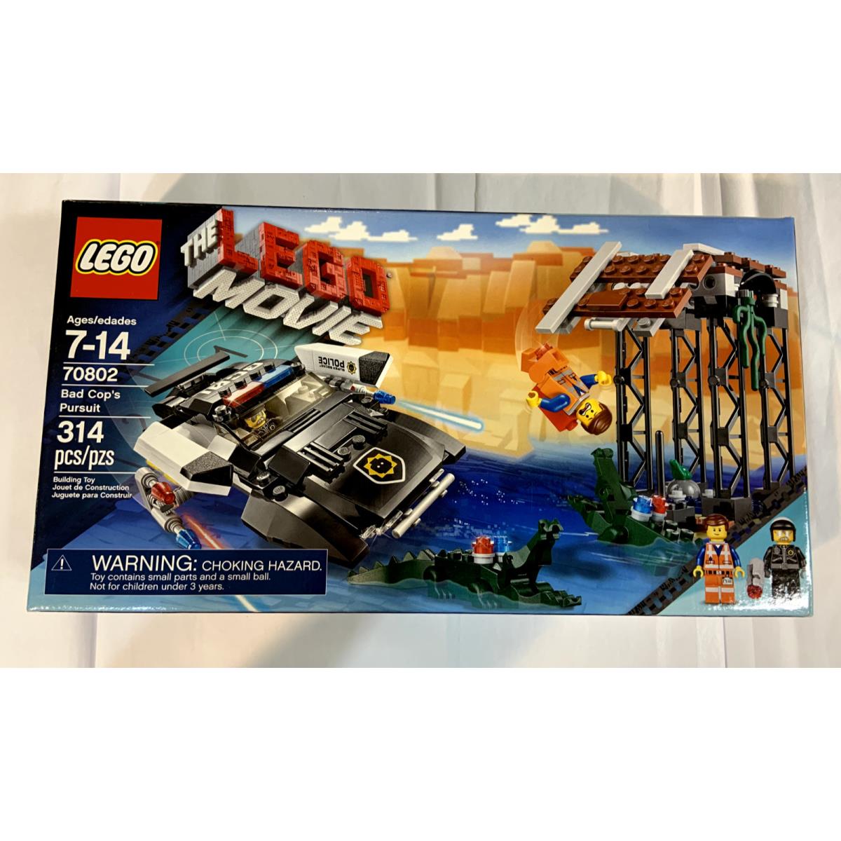 The Lego Movie 70802 Bad Cop`s Pursuit Emmet Alligators Frog From 2014