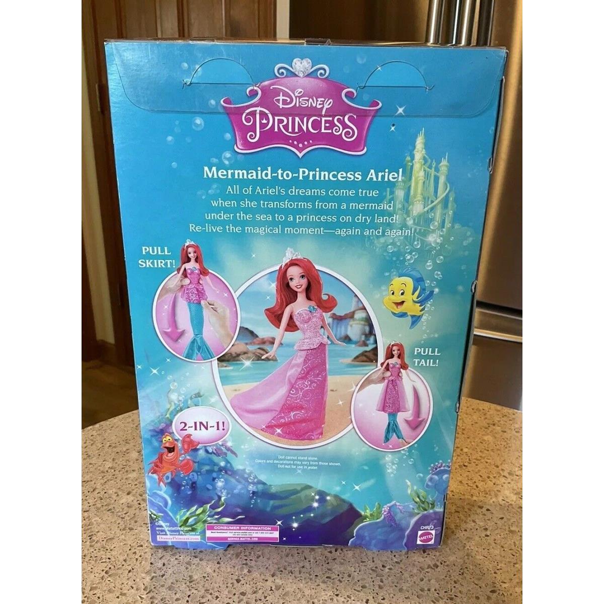 2014 Disney Princess Mermaid To Princess Ariel Doll No.CHR73