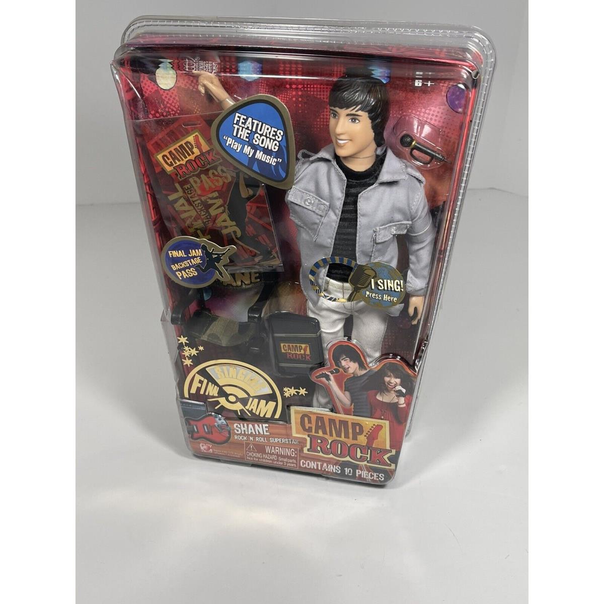 Camp Rock Shane Rock `n` Roll Superstar Doll W/ Accessories 2008 Disney