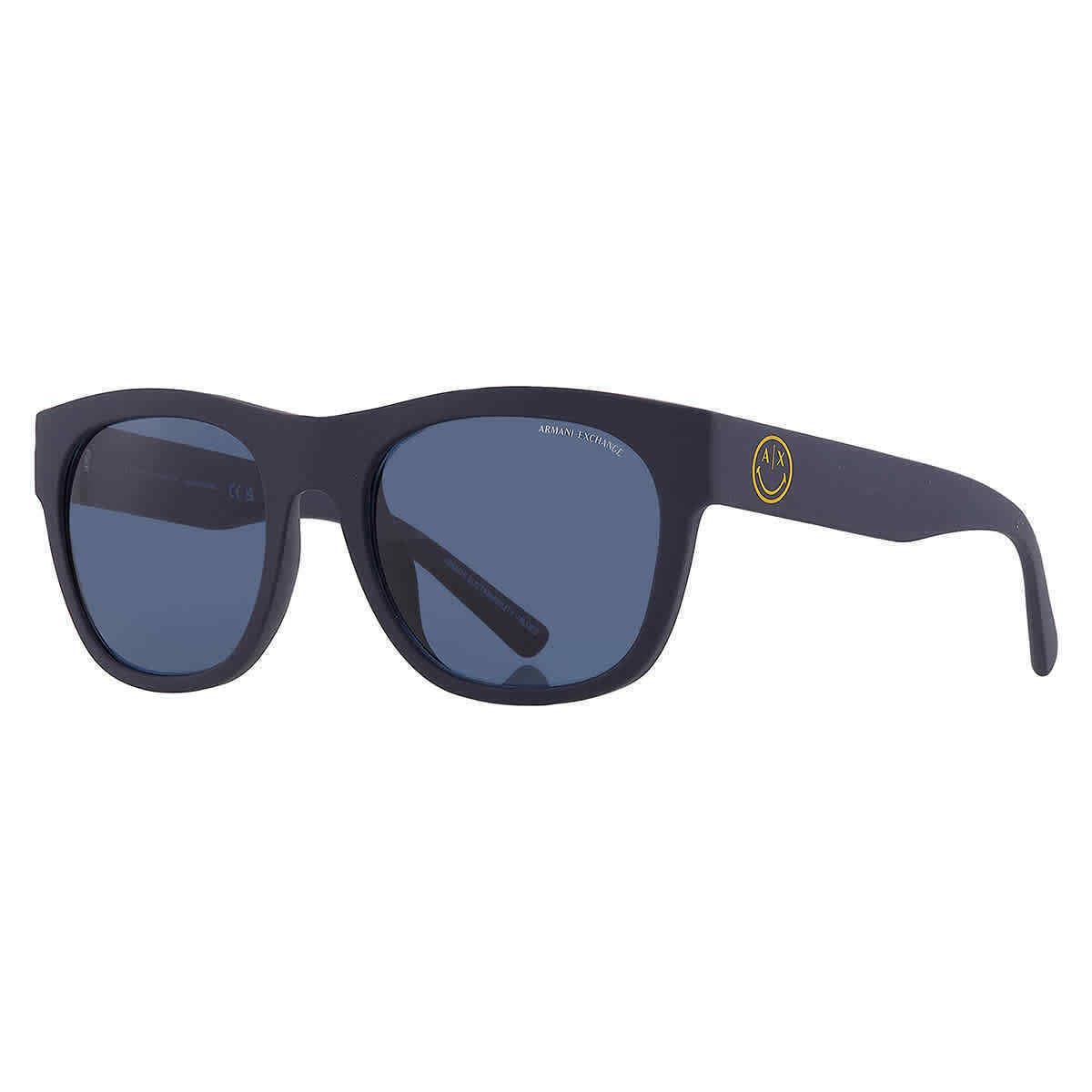 Armani Exchange Dark Blue Pillow Men`s Sunglasses AX4128SU 818180 55