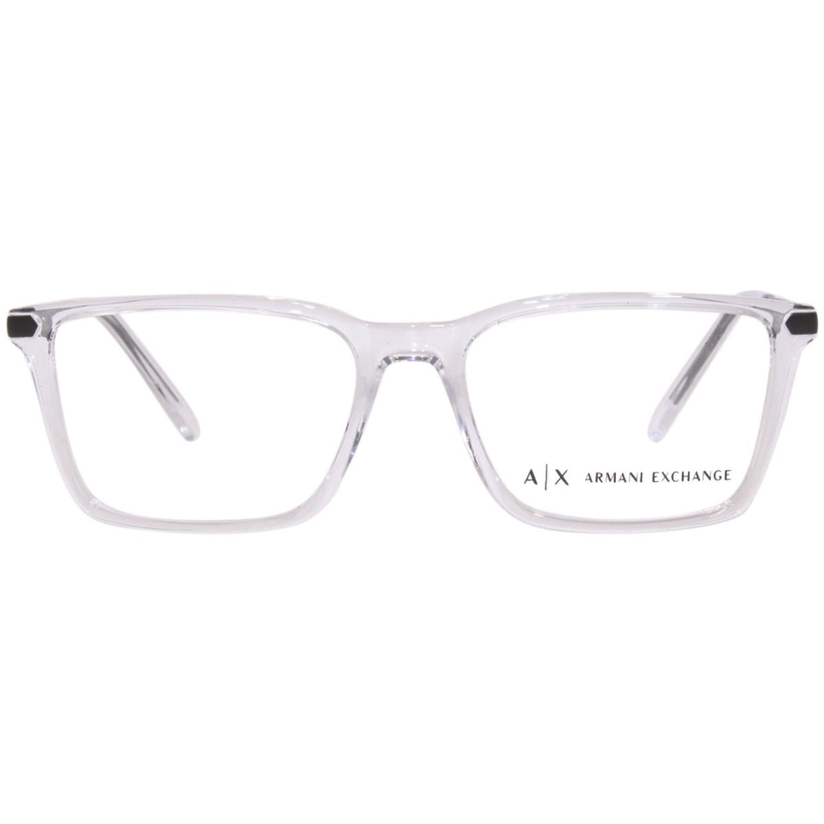 Armani Exchange AX3077 8333 Eyeglasses Frame Men`s Crystal Full Rim 54mm