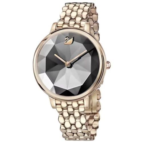 Swarovski 5416026 Crystal Lake Grey Dial Champagne Gold Womens Watch