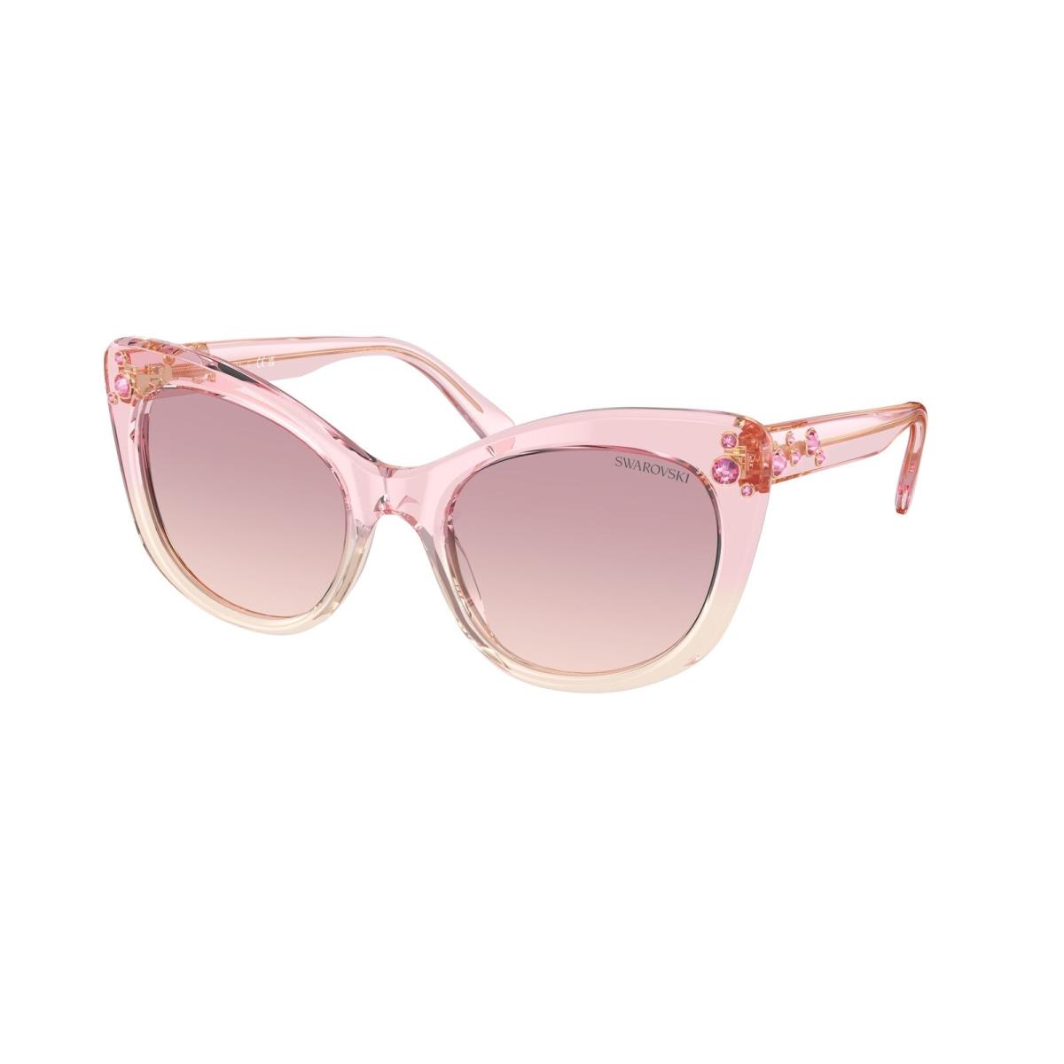Swarovski SK6020 104868 Transparent Pink Gradient Violet 55 m Women`s Sunglasses