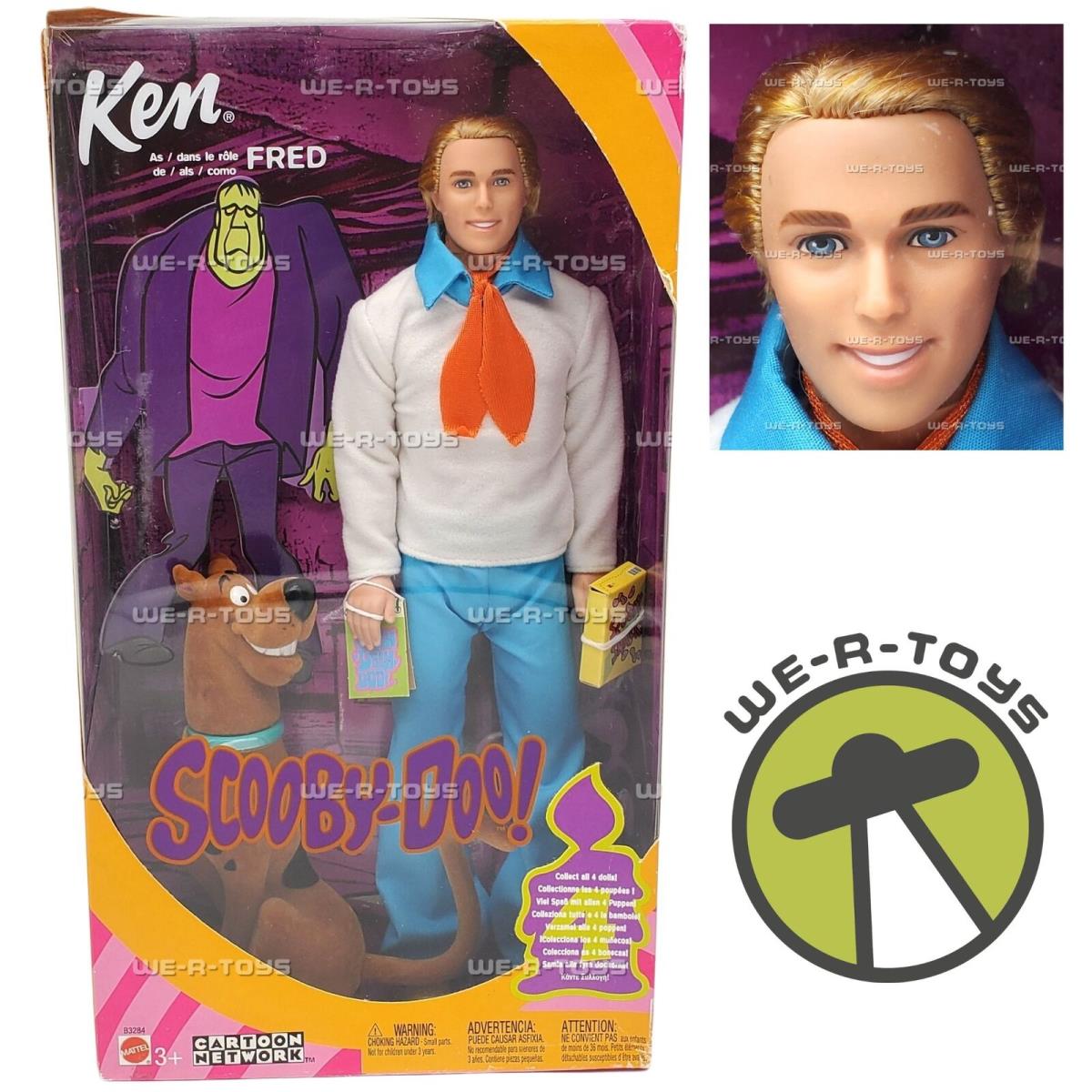 Barbie Ken Doll As Fred in Scooby-doo 2002 Mattel B3284 Nrfb