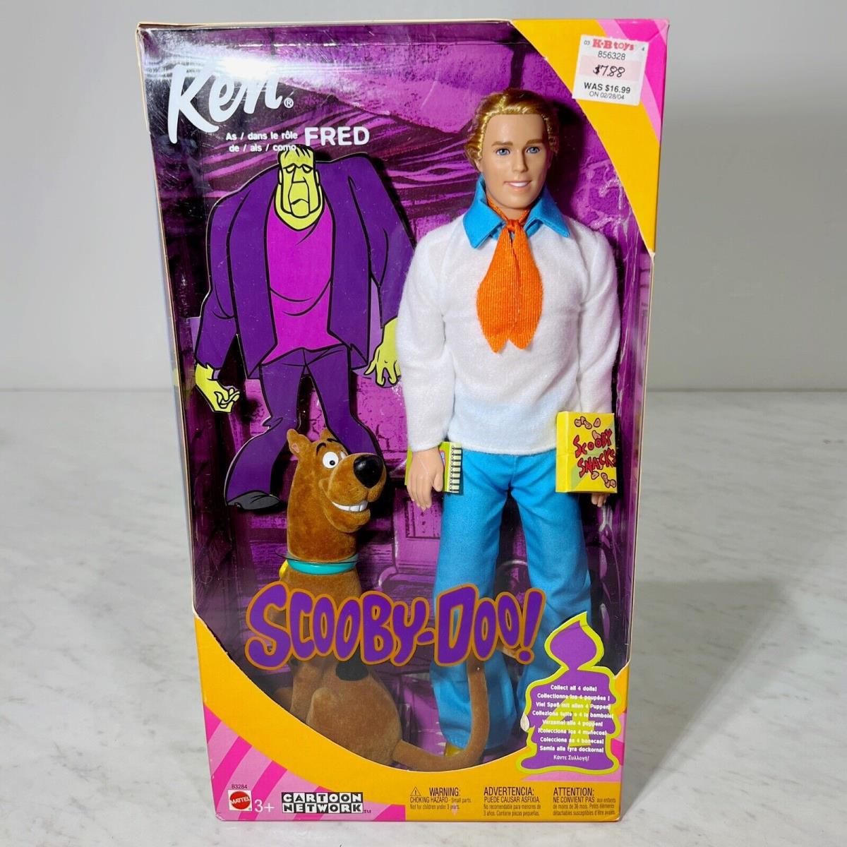 Ken As Fred in Scooby-doo Doll 2002 Mattel B3284 Nrfb Barbie