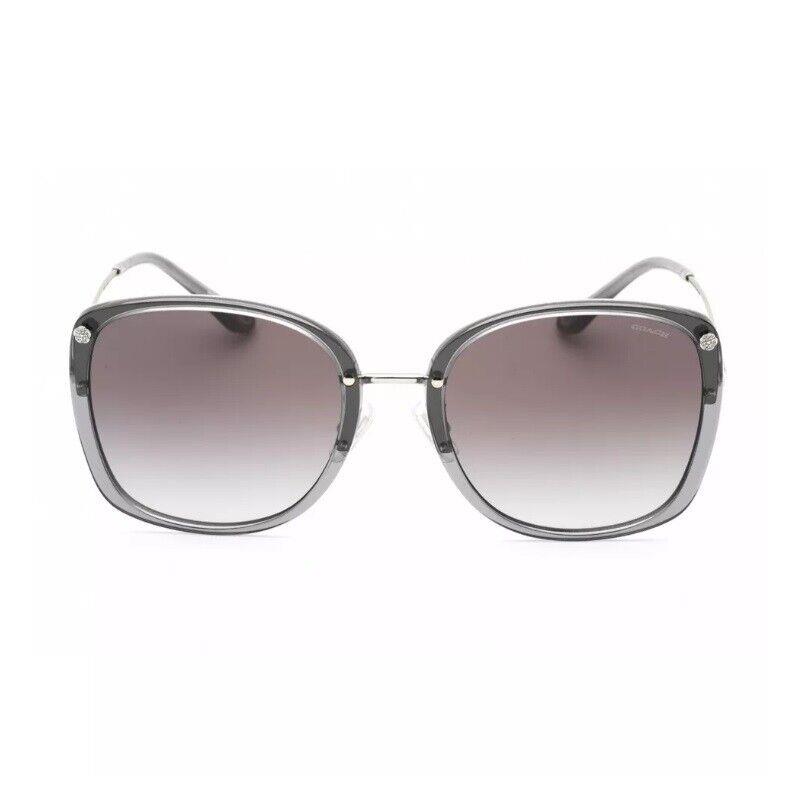 Coach HC7157D 58023C Transparent Grey/grey Gradient 58-21-145 Sunglasses