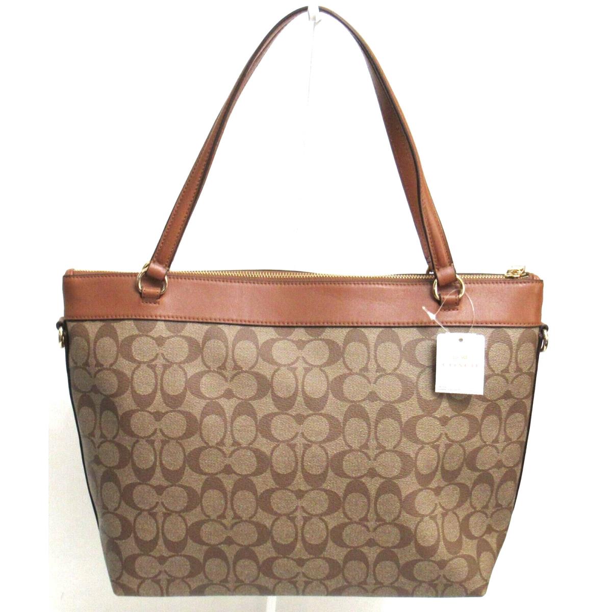 Coach Signature Tyler Tote F58286 Khaki / Saddle Purse