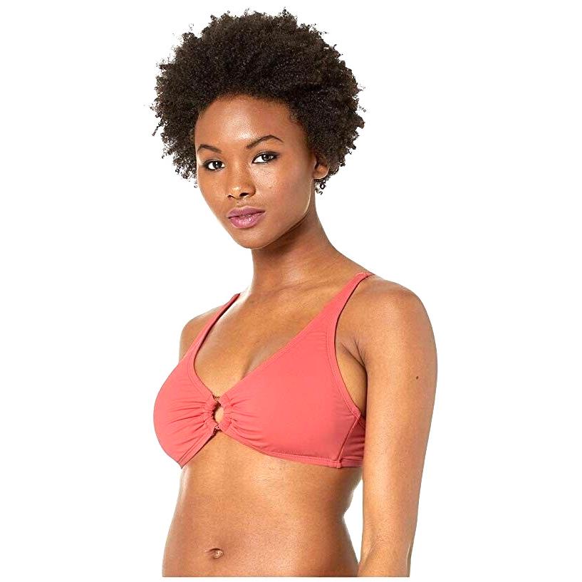 Tommy Bahama Womens Coral Pearl Over The Shoulder Bra L18722 Size Large