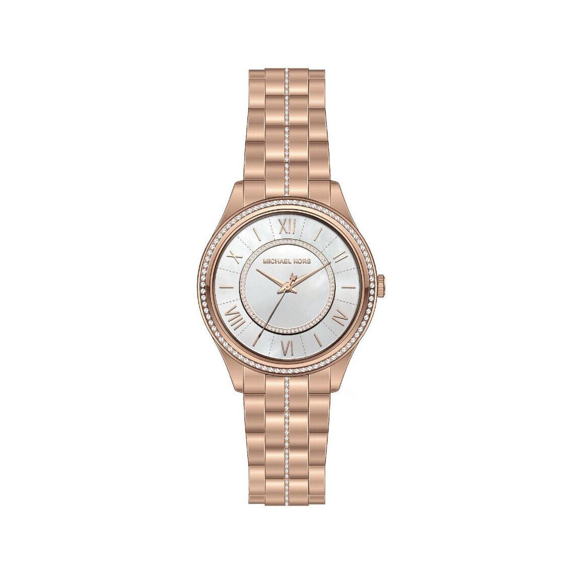 Michael Kors Lauryn MK3716 Women`s Rose Gold-tone Quartz 33mm Watch