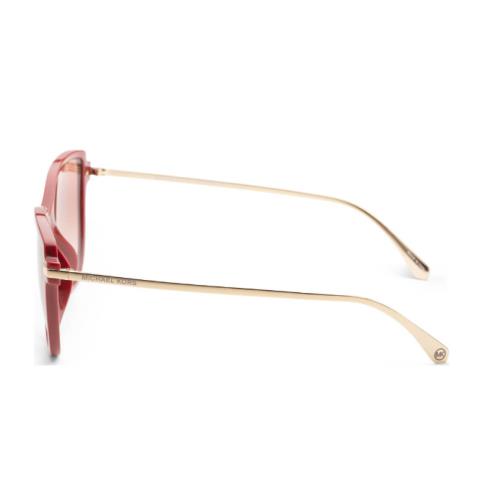 Michael Kors Women Terracota Gold Burgundy Sunglasses MK2130U 3547V0 56 Sorrento