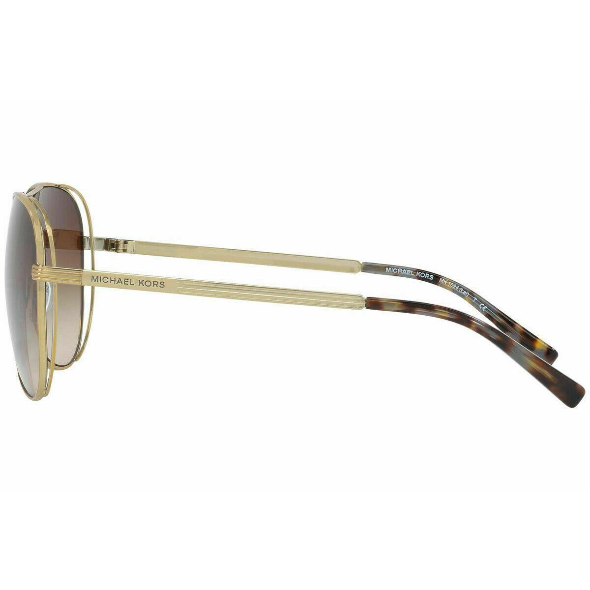 Michael Kors MK1024 119113 58 Gold/silver W/brown Lens 58mm Sunglasses