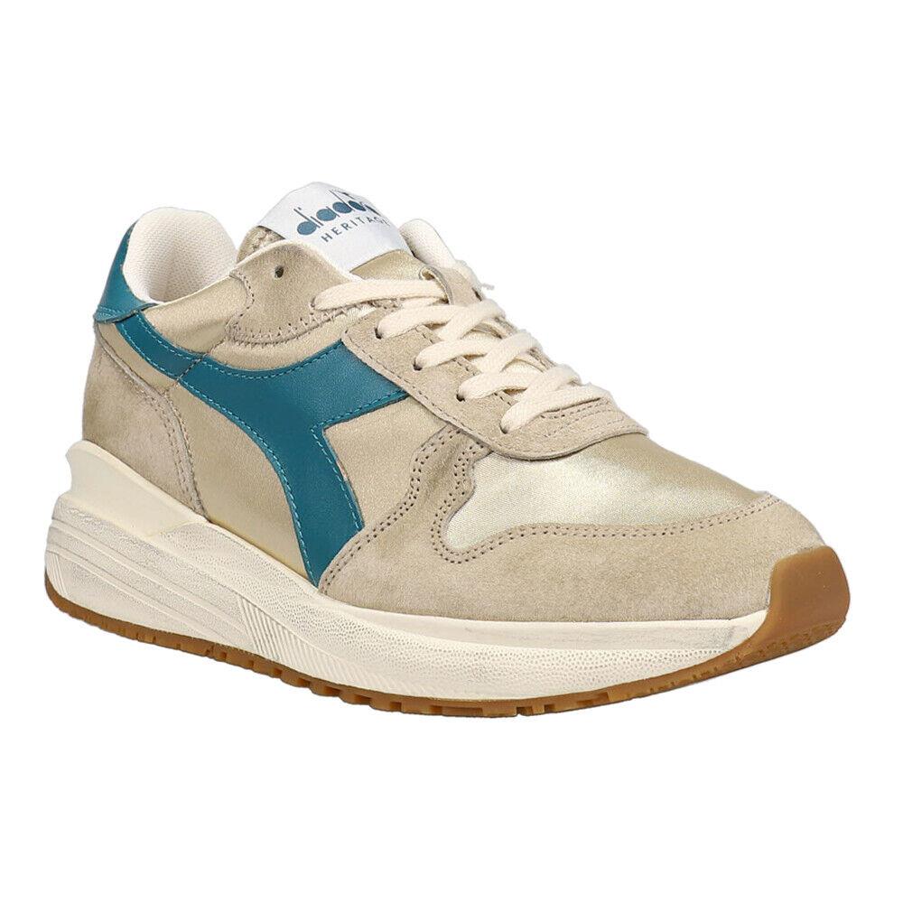 Diadora Venus Satin Lace Up Womens Beige Sneakers Casual Shoes 178275-25081