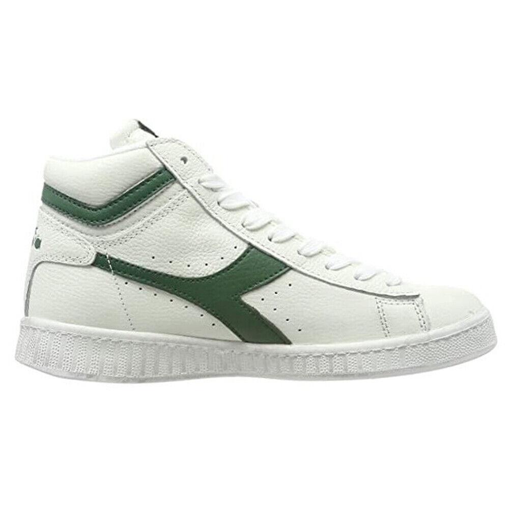 Diadora Game L Waxed High Top Mens Green White Sneakers Casual Shoes 159657-C1