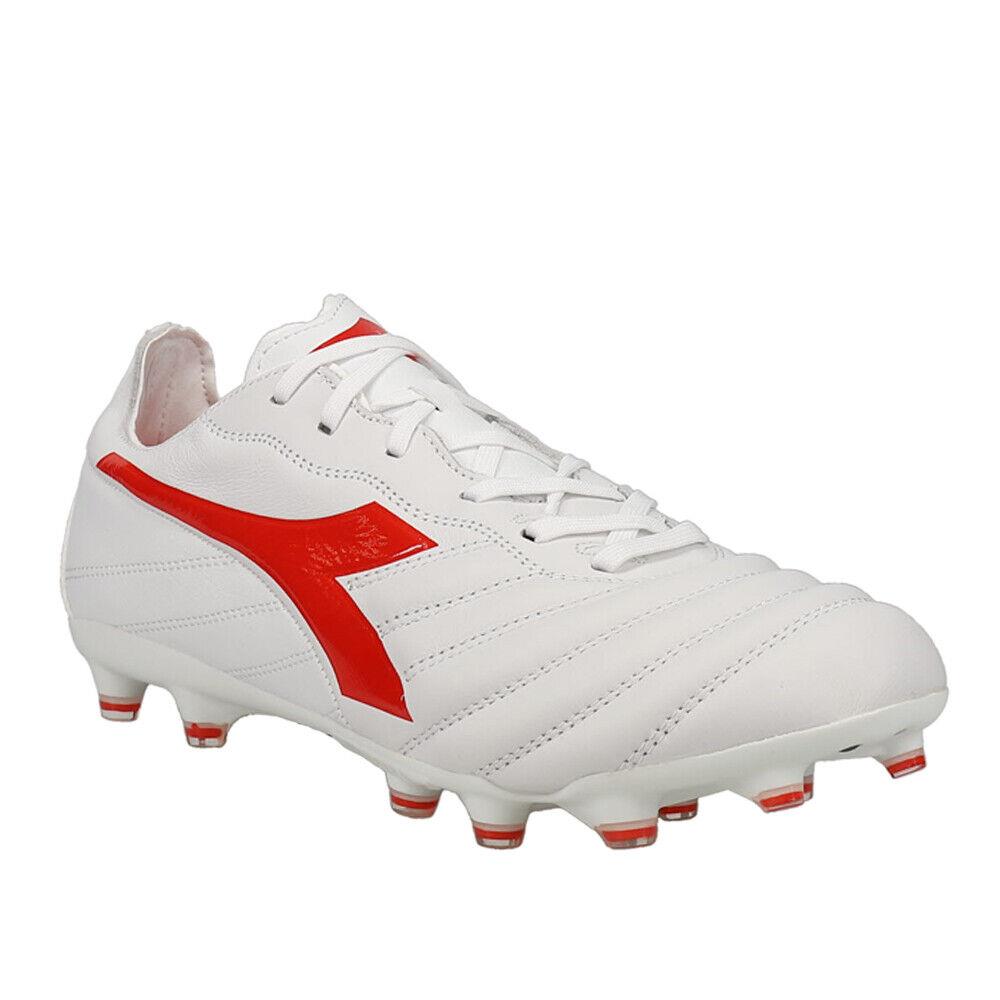 Diadora Brasil Elite 2 Lt Lp12 Soccer Cleats Mens White Sneakers Athletic Shoes