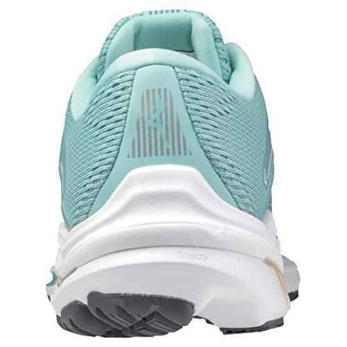 Mizuno Women`s Wave Inspire 17 Running Shoe Eggshell Blue-dusty Turquoise