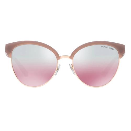 Michael Kors MK2057 Amalfi Pink Rose Gold Frame Rose Gold Mirror Lens Sunglasses