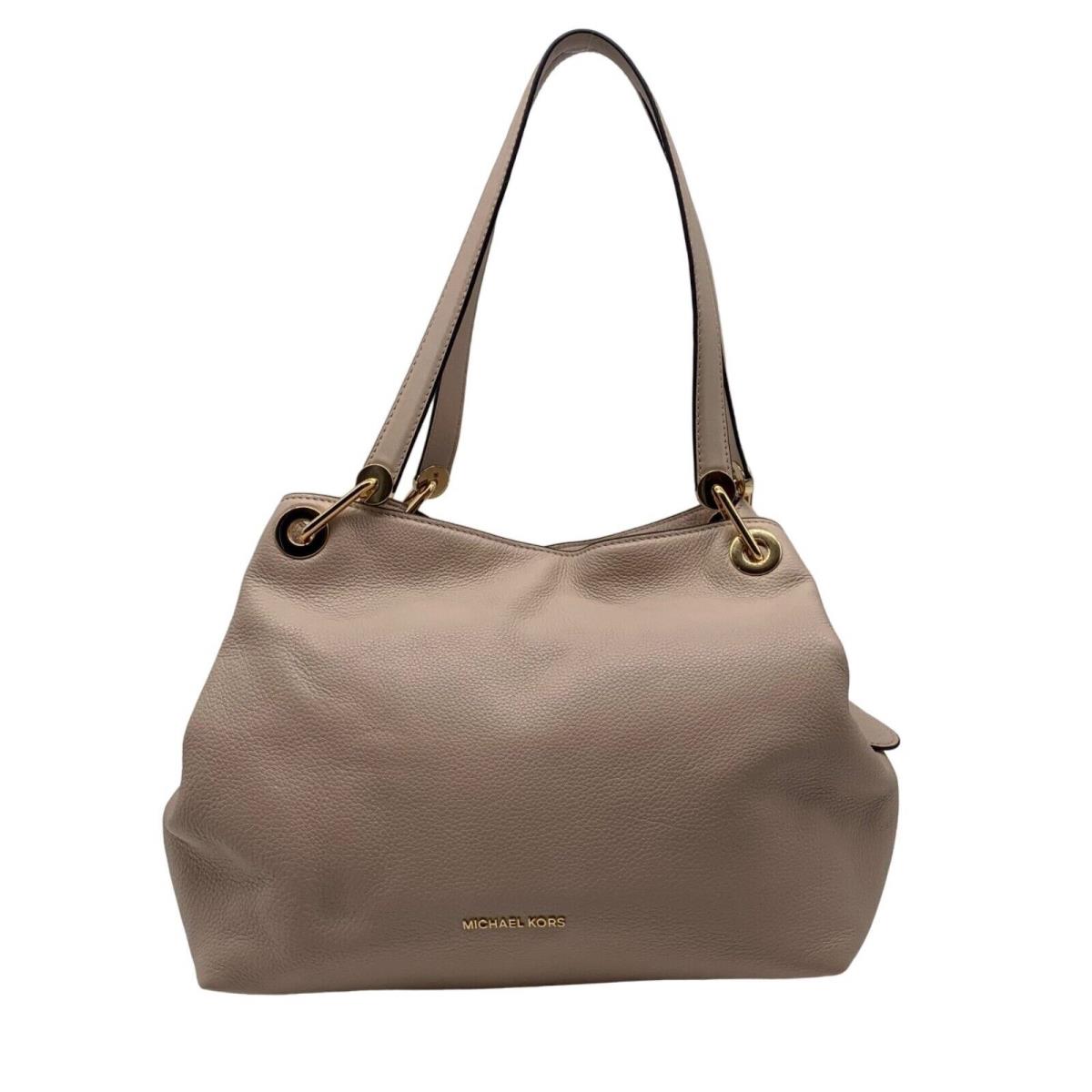 Michael Kors Raven Soft Pink Pebbled Leather Shoulder Tote