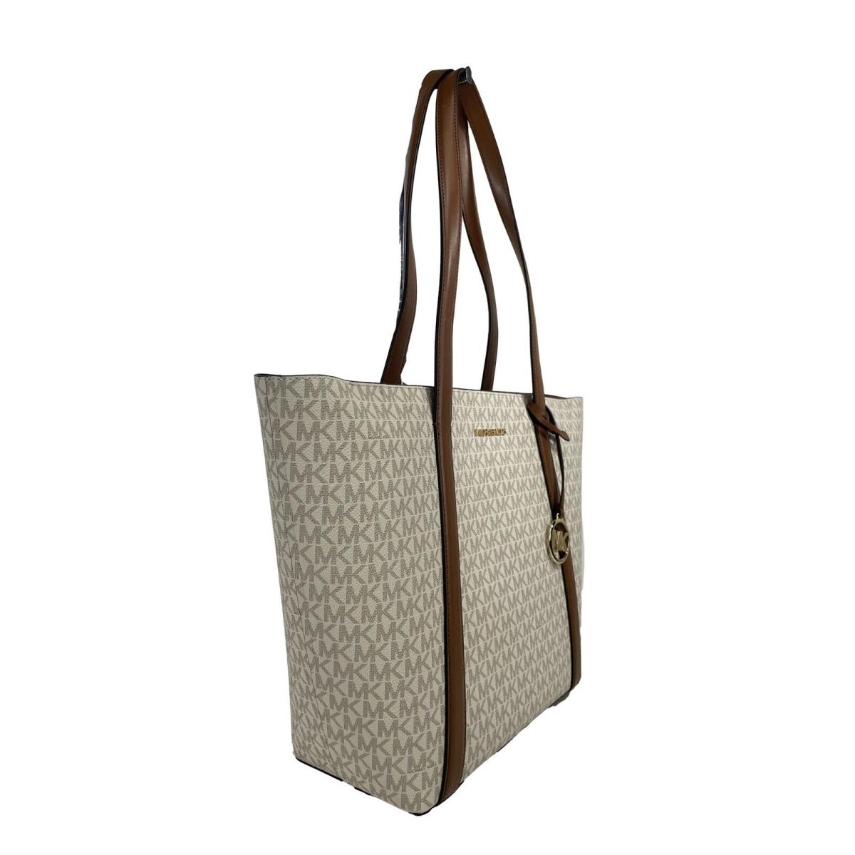 Michael Kors Pratt Large Tote Shoulder Bag Vanilla