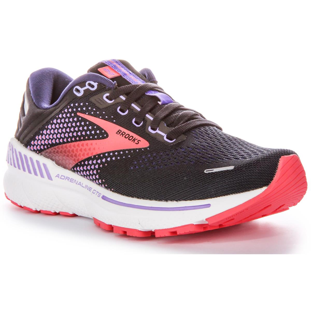 Brooks Adrenaline Gts 22 Lighter Mesh Womens Sneakers Black Purple US 5 - 11 - BLACK PURPLE