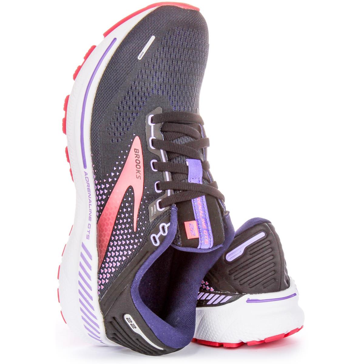 Brooks Adrenaline Gts 23 Cushion Body Running Womens Sneakers Black US 4 - 9 BLACK PURPLE