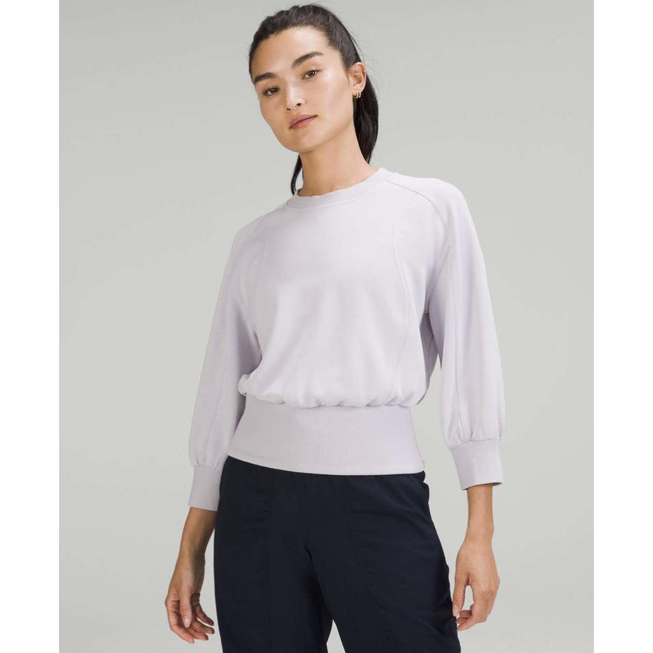 Lululemon Softstreme Ribbed Hem Pullover - Retail Faint Lavender