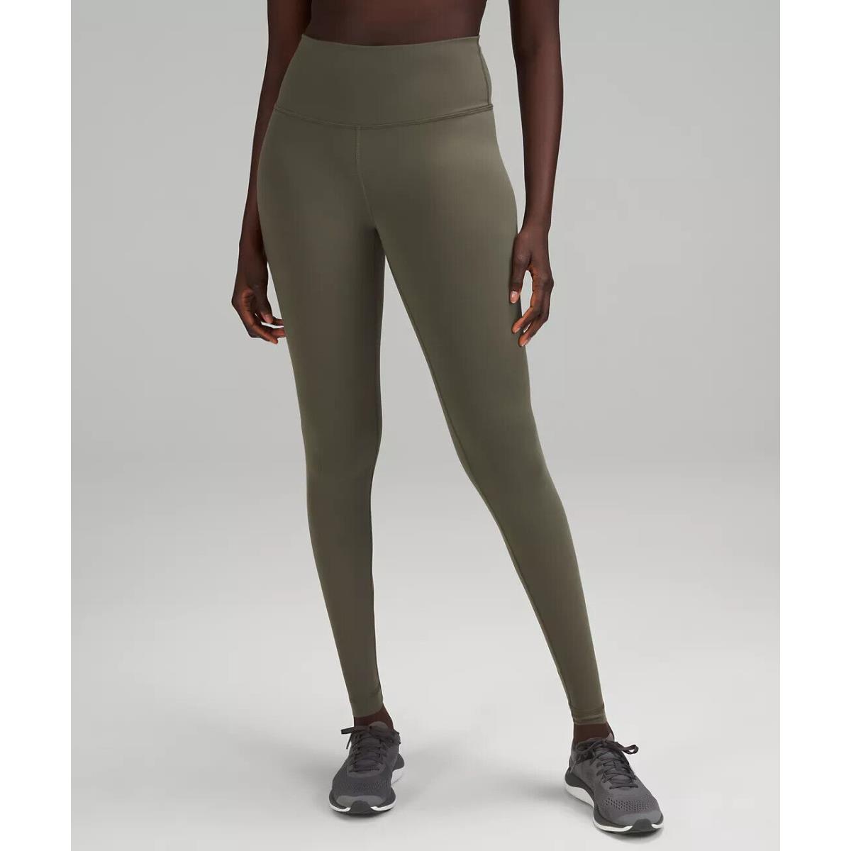 Lululemon Wunder Train High Rise Tight 28 Inch Retail $98-$118 Army Green