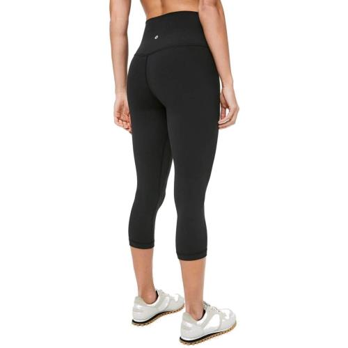 Lululemon Align High-rise Crop 23 Black Size 14. LW6BGJS