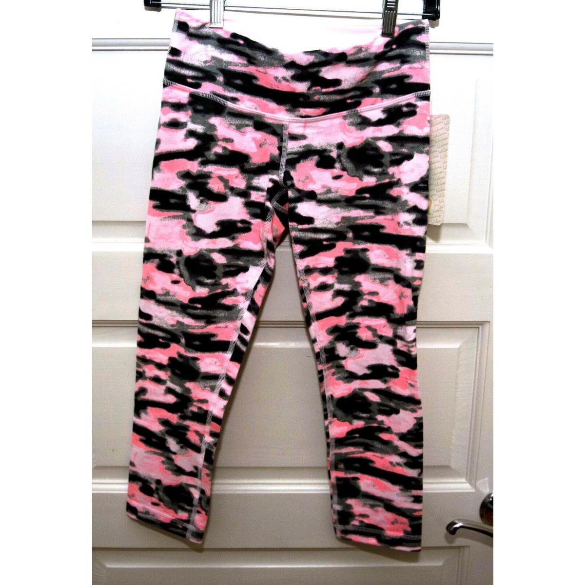 Lululemon Wunder Under Crop 4 Wamo Camo Barely Pink Denim Luon