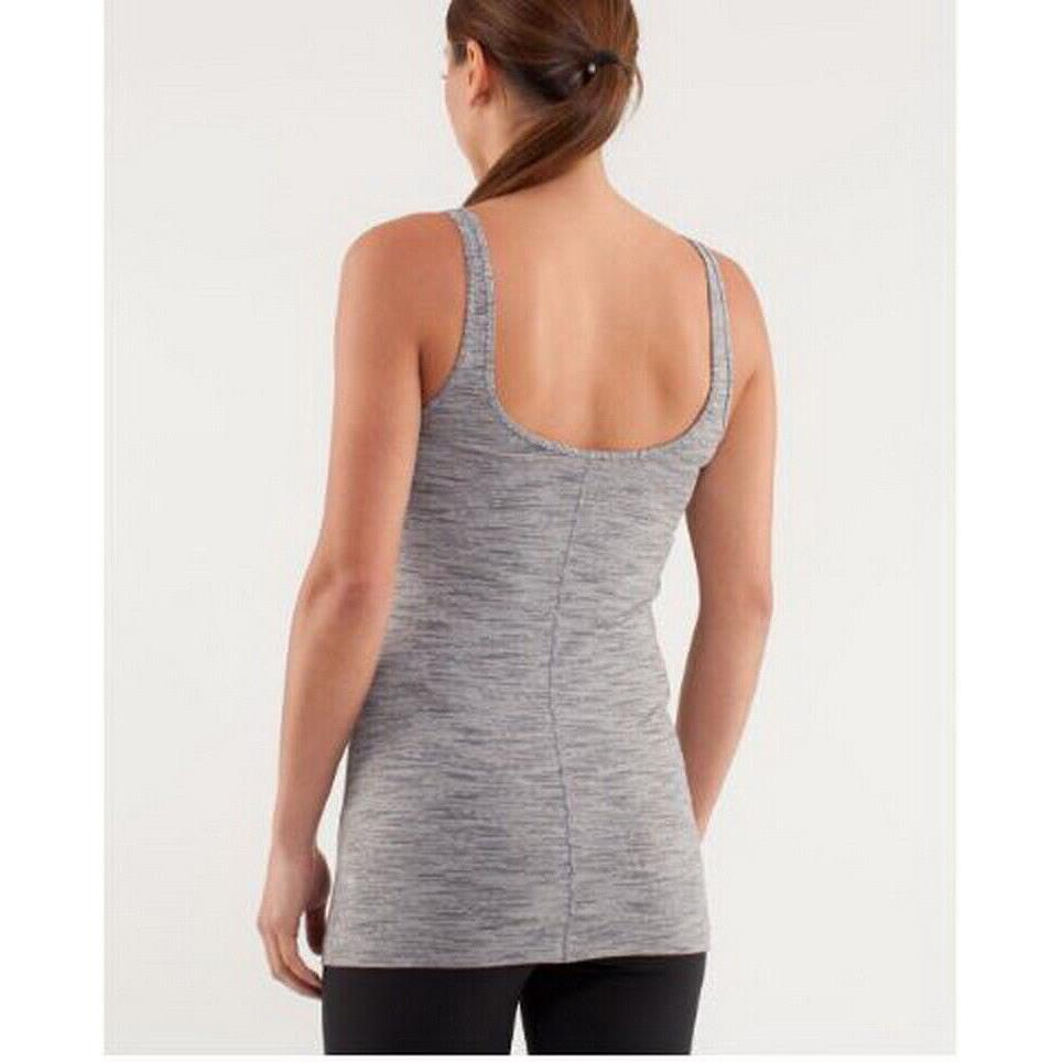 Lululemon Daily Tank Scoop Back Wee Are From Space Coal Fossil Size 4
