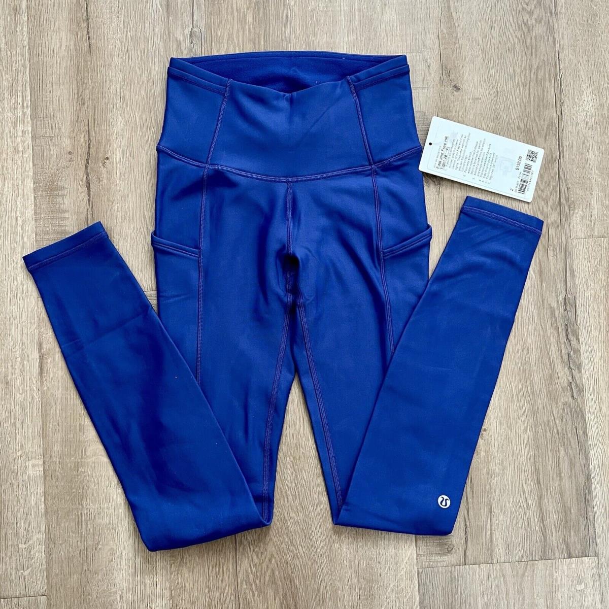 Lululemon Fast Free High Rise Tight 28 Psychic Fleece Size 2