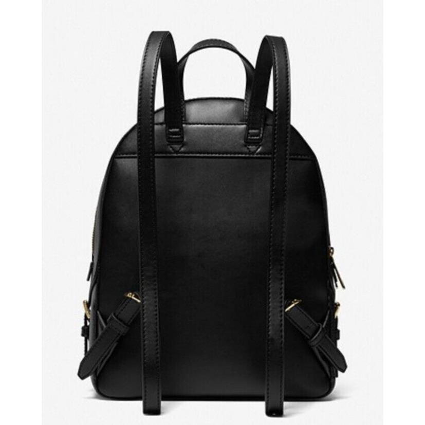 Michael Kors Jaycee Medium Zip Backpack Black Leather