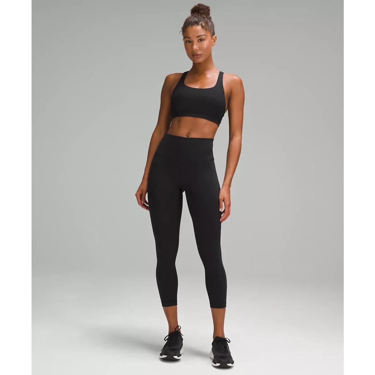 Lululemon Wunder Train High-rise Crop 23 Black. Size 6. LW6CVLS