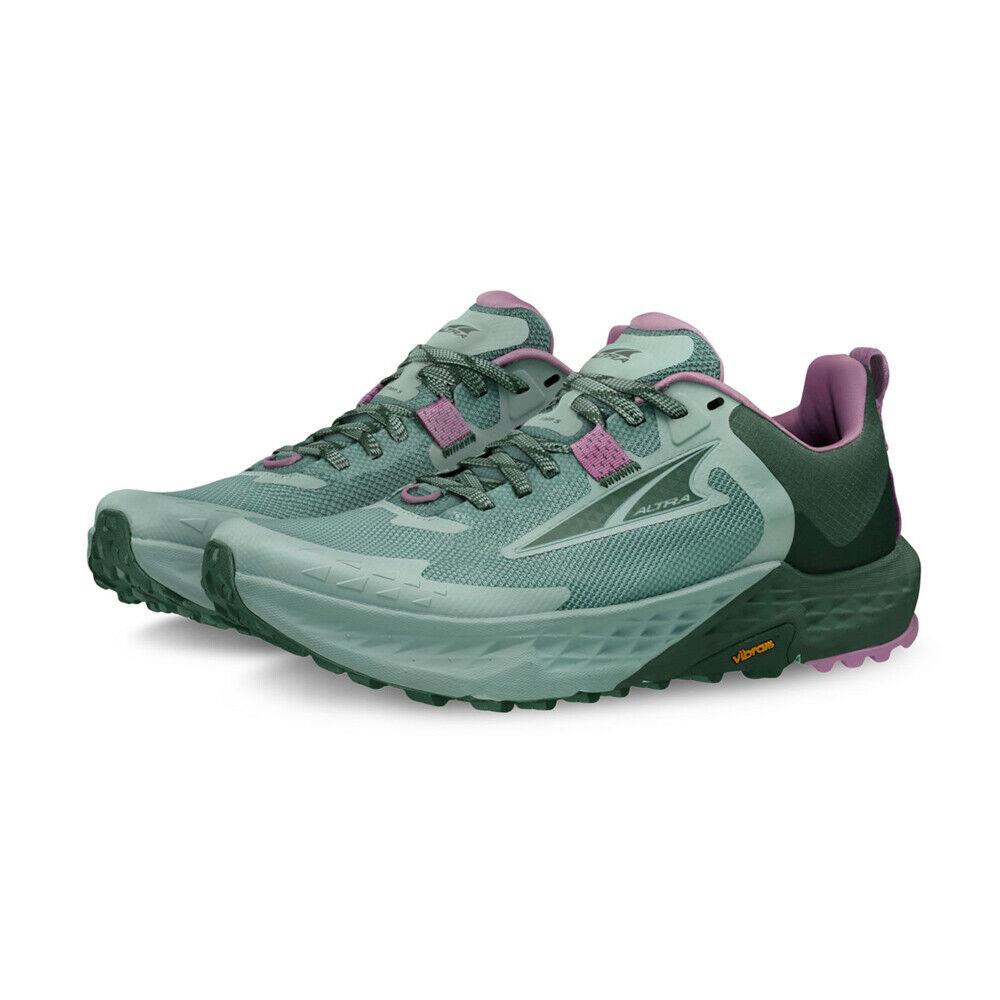 Altra Women`s Timp 5 Trail Running Shoes - Green Forest - 8.5