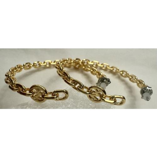 Michael Kors Gold-tone Chain Link Hoop Earrings MKJC0020A710