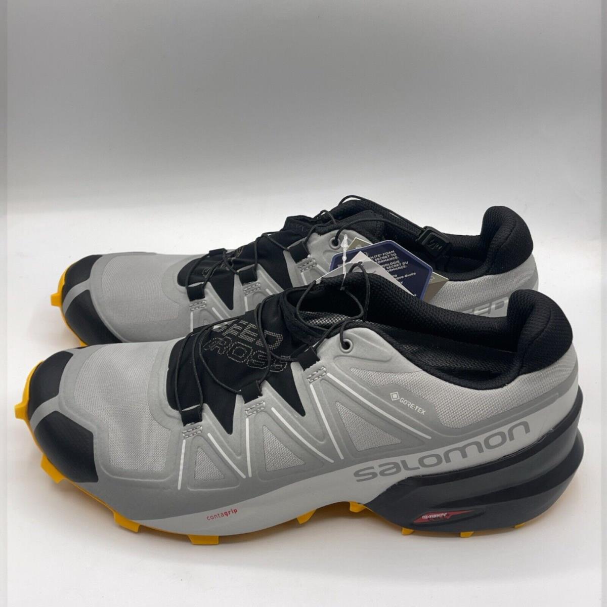 Salomon Speedcross 5 Gtx Waterproof Men`s Trail Gray Hiking Running Shoes