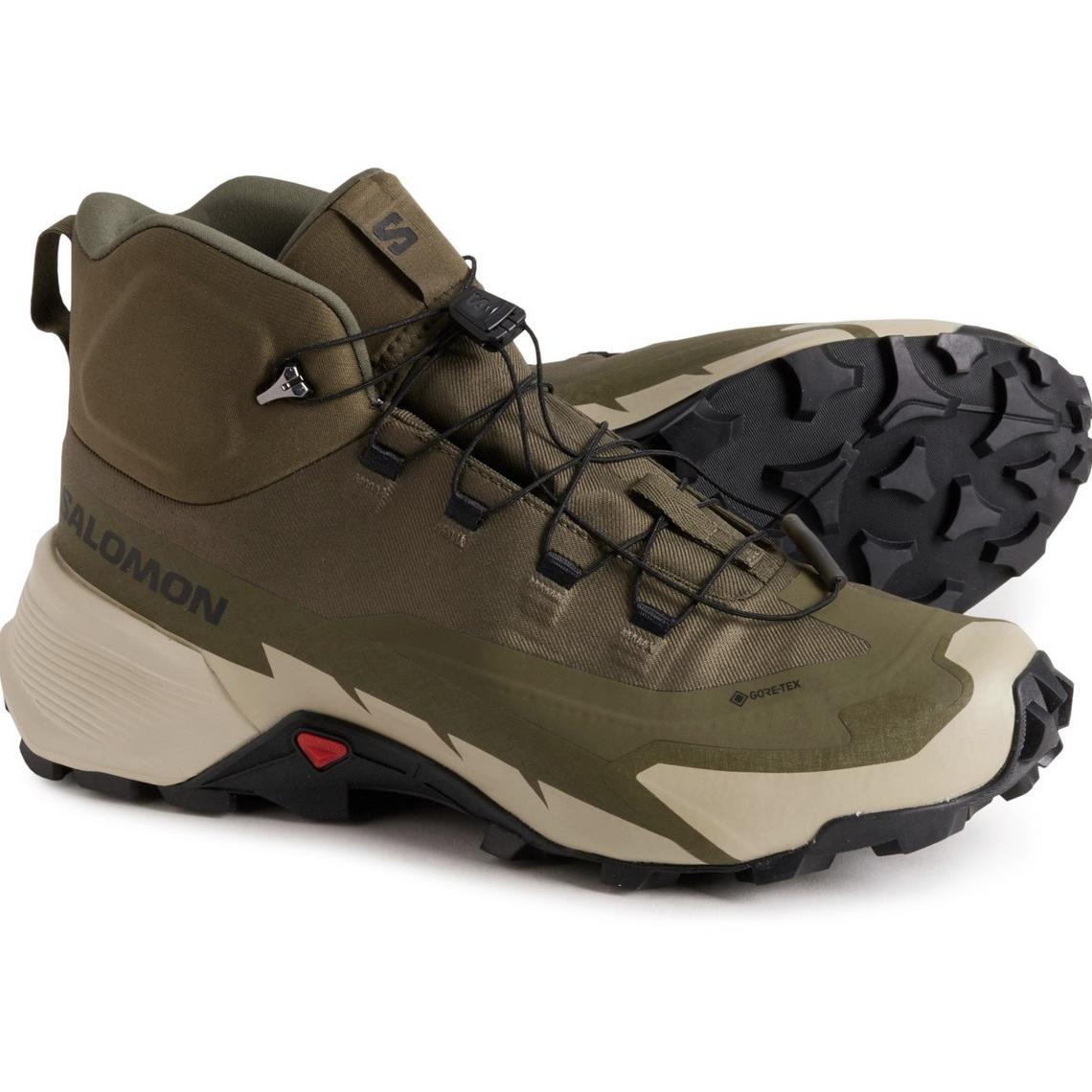 Salomon Men`s Gore-tex Lightweight Hiking Boots - Olive Night/Moss Gray