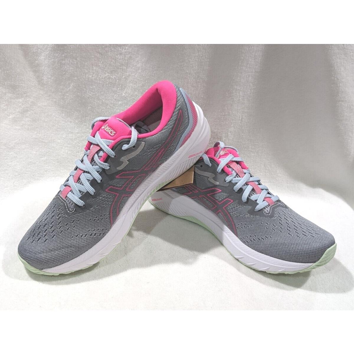 Asics Women`s GT-1000 11 Grey/pink Running Shoes - Size 7 1012B392-020