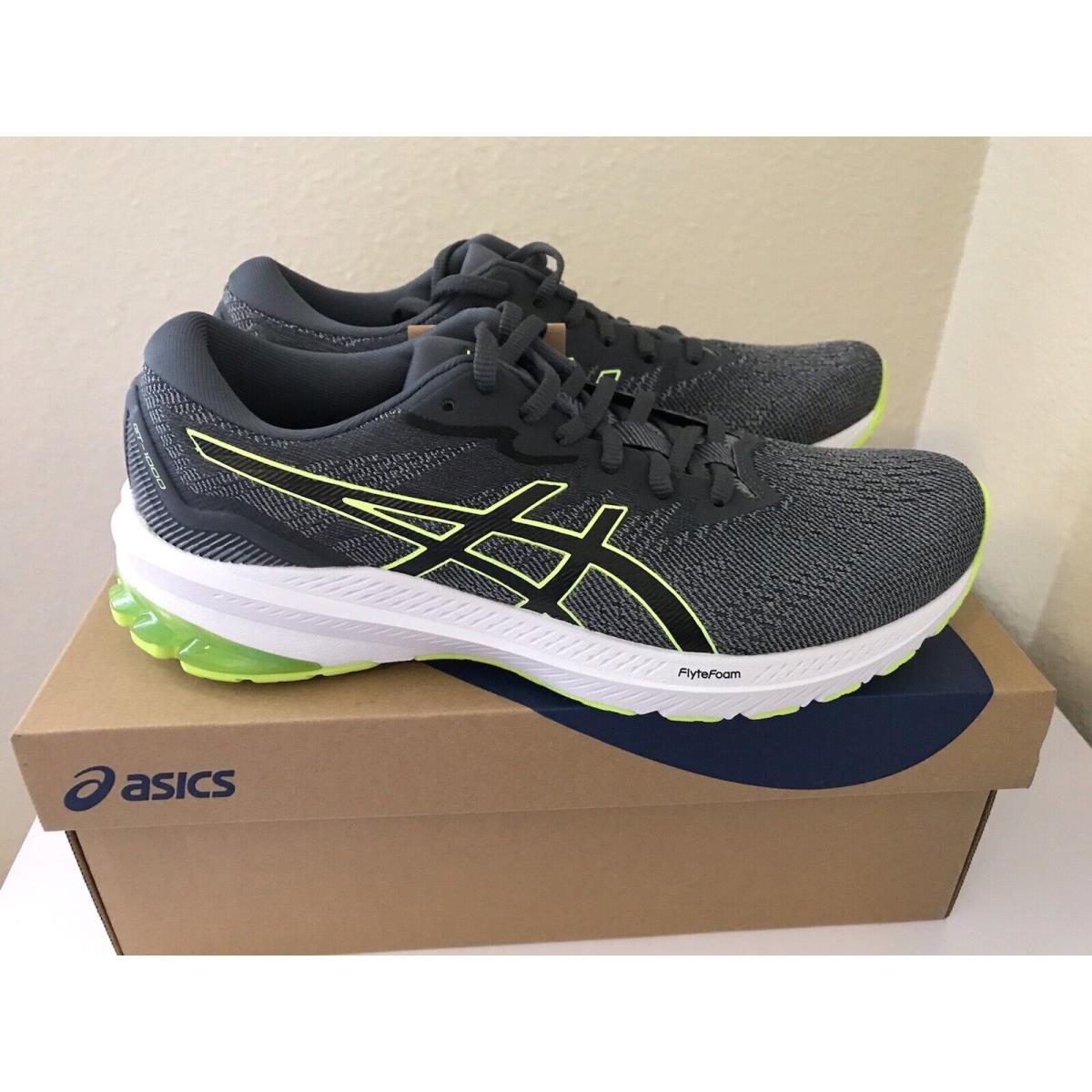 Asics GT-1000 11 Men`s Running Shoes Size 14 Gray Green Sheet Rock Black