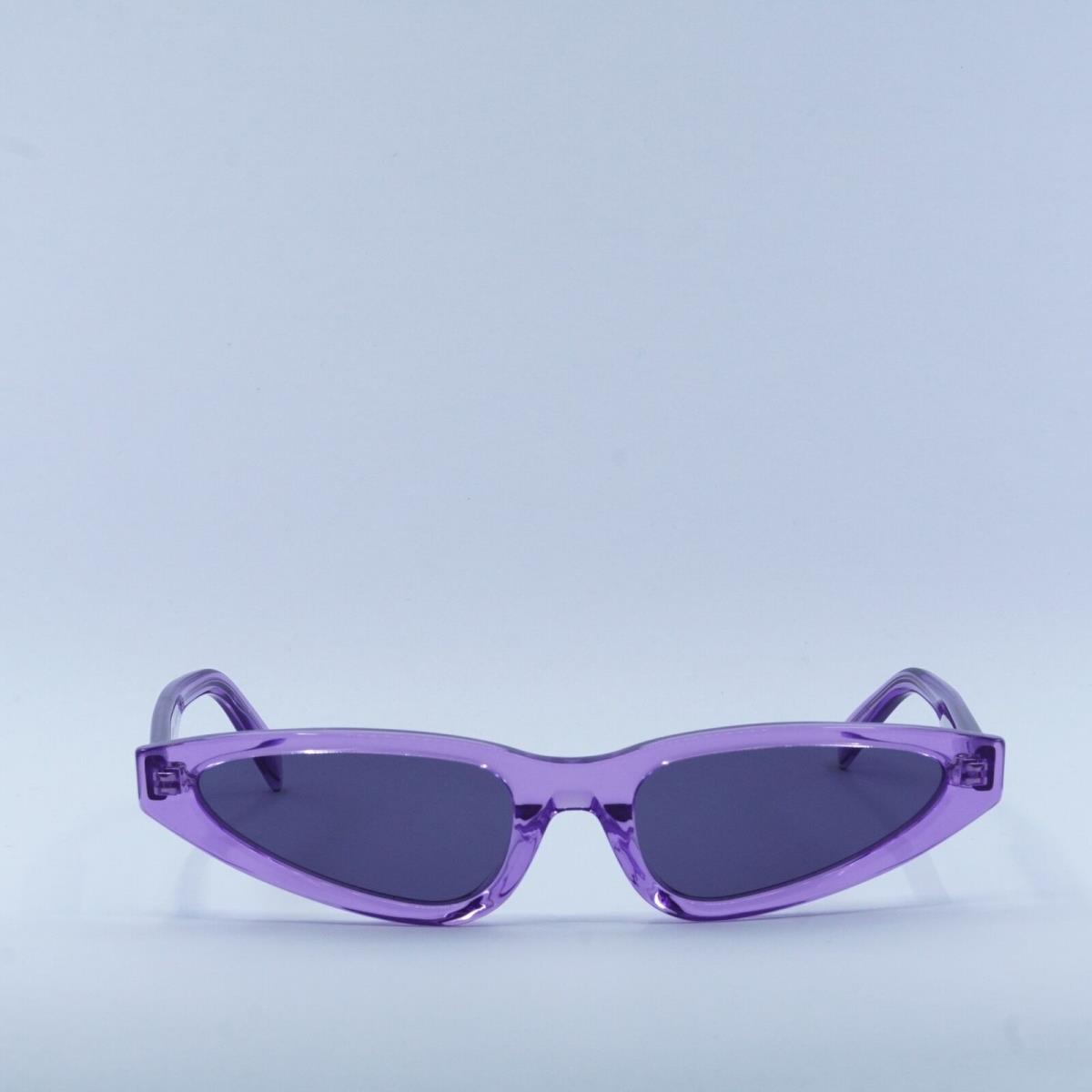 Celine CL40231I 81Y Transparent Lilac/violet 56-19-140 Sunglasses